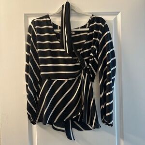 Tie Striped Women's Top